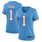 Warren Moon Women's Oilers Throwback Retired Player Game Jersey - Tennessee Titans