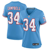 Earl Campbell Women's Oilers Throwback Retired Player Game Jersey - Tennessee Titans
