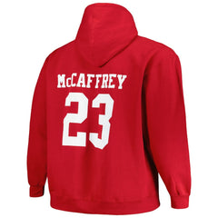 Christian McCaffrey Big & Tall Fleece Name & Number Pullover Hoodie - San Francisco 49ers