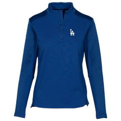 MLB Los Angeles Dodgers Levelwear Women's Daybreak Insignia 2.0 Quarter-Zip Pullover Top