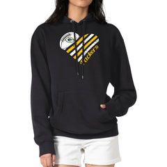 G-III 4Her by Carl Banks Women's Heart Graphic Fleece Pullover Hoodie - Green Bay Packers