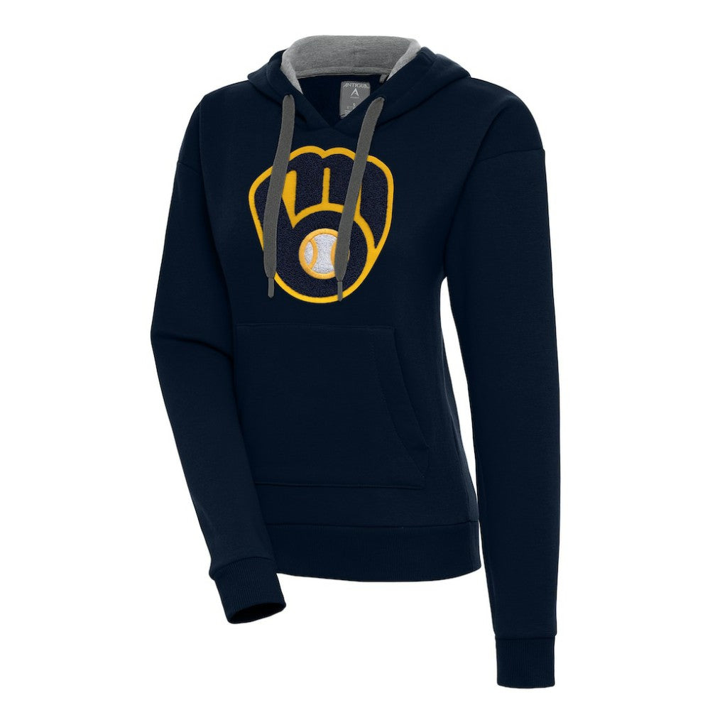 MLB Milwaukee Brewers Antigua Women's Victory Pullover Hoodie
