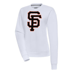 MLB San Francisco Giants Antigua Women's Victory Chenille Pullover Sweatshirt
