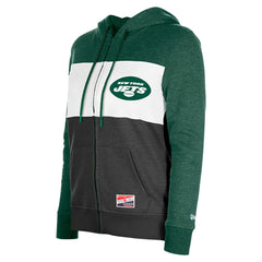 Women's Color-Block Full-Zip Hoodie - New York Jets
