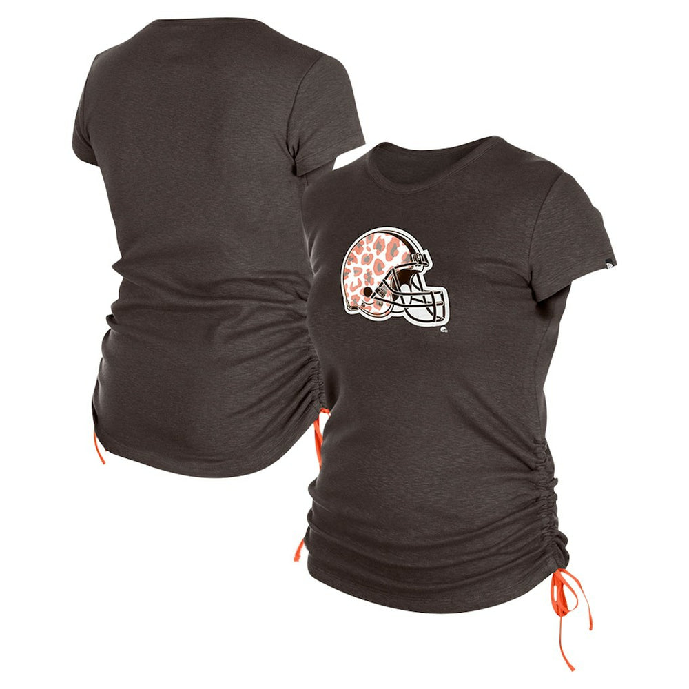 Women's Ruched Side T-Shirt - Cleveland Browns