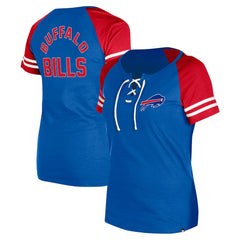 Women's Lace-Up Raglan T-Shirt - Buffalo Bills