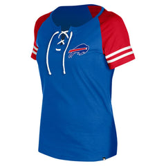 Women's Lace-Up Raglan T-Shirt - Buffalo Bills