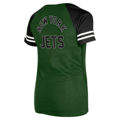 Women's Lace-Up Raglan T-Shirt - New York Jets