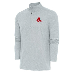 MLB Boston Red Sox Antigua Hunk Quarter-Zip Pullover Top