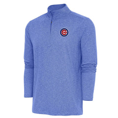 MLB Chicago Cubs Antigua Hunk Quarter-Zip Pullover Top