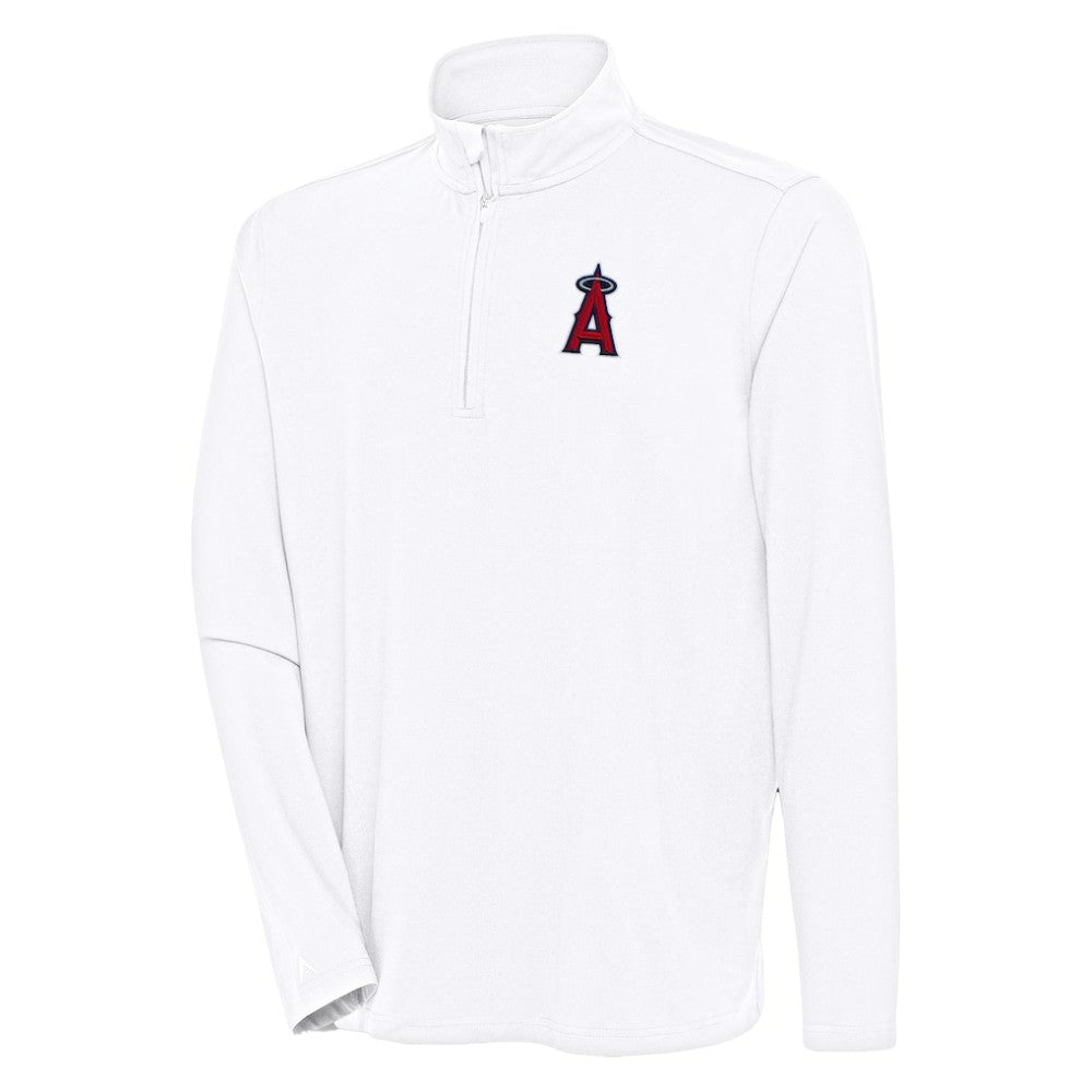 MLB Los Angeles Angels Antigua Hunk Quarter-Zip Pullover Top