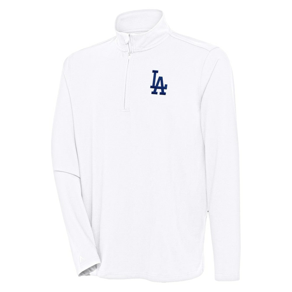 MLB Los Angeles Dodgers Antigua Hunk Quarter-Zip Pullover Top