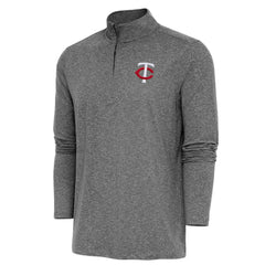 MLB Minnesota Twins Antigua Hunk Quarter-Zip Pullover Top