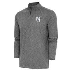 MLB New York Yankees Antigua Hunk Quarter-Zip Pullover Top
