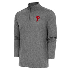MLB Philadelphia Phillies Antigua Hunk Quarter-Zip Pullover Top
