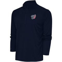 MLB Washington Nationals Antigua Patriotic Tribute Quarter-Zip Pullover Top