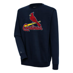 MLB St. Louis Cardinals Antigua Victory Crewneck Chenille Pullover Sweatshirt