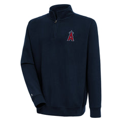 MLB Los Angeles Angels Antigua Victory Quarter-Zip Pullover Top