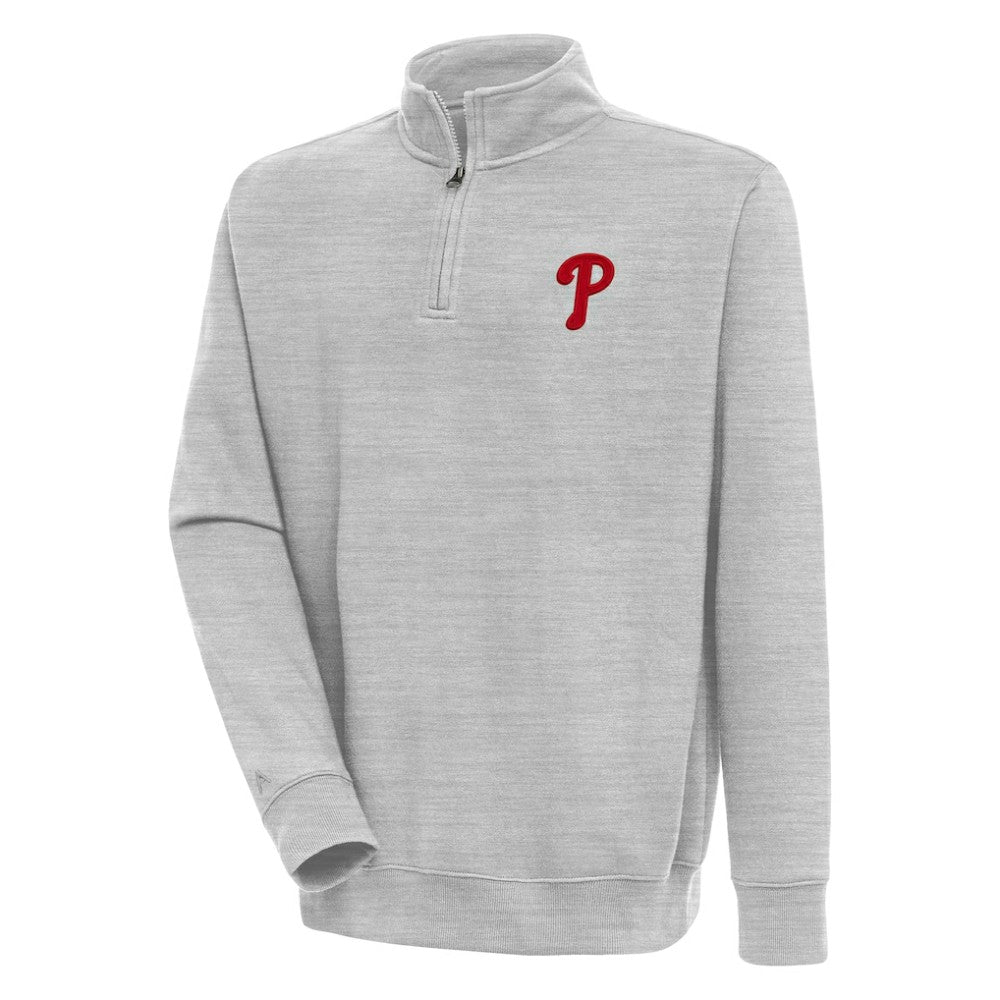 MLB Philadelphia Phillies Antigua Victory Quarter-Zip Pullover Top
