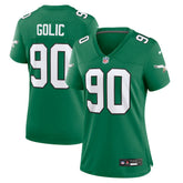 Mike Golic Women's Alternate Game Jersey - Philadelphia Eagles