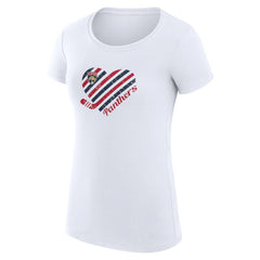 NHL White Florida Panthers G-III 4Her by Carl Banks Women's Super-Slim Fit Lightweight Heart T-Shirt