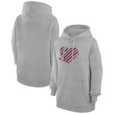 NHL Heather Gray Florida Panthers G-III 4Her by Carl Banks Women's Heart Pullover Hoodie