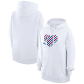 NHL White Colorado Avalanche G-III 4Her by Carl Banks Women's Heart Pullover Hoodie