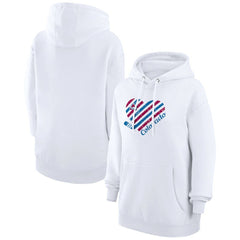 NHL White Colorado Avalanche G-III 4Her by Carl Banks Women's Heart Pullover Hoodie