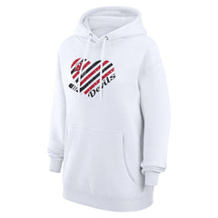 NHL White New Jersey Devils G-III 4Her by Carl Banks Women's Heart Pullover Hoodie