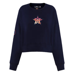 MLB Houston Astros Pro Standard Women's Painted Sky Pullover Sweatshirt