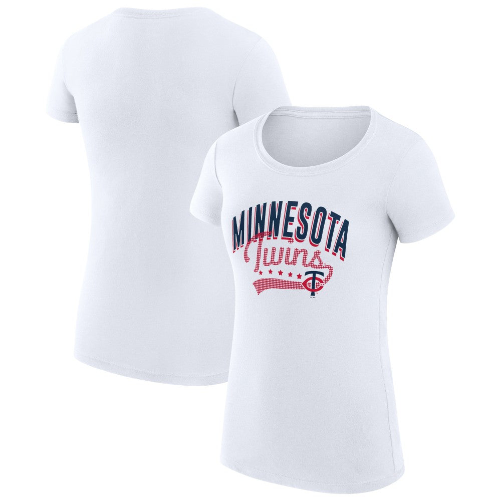MLB Minnesota Twins G-III 4Her by Carl Banks Women's Super-Slim Fit Lightweight Filigree Team T-Shirt