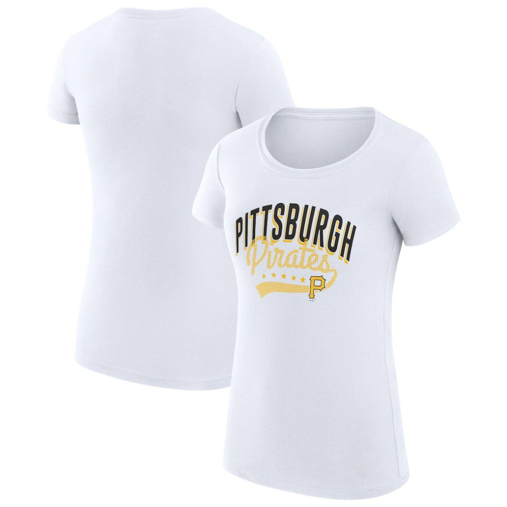 MLB Pittsburgh Pirates G-III 4Her by Carl Banks Women's Super-Slim Fit Lightweight Filigree Team T-Shirt
