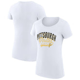 MLB Pittsburgh Pirates G-III 4Her by Carl Banks Women's Super-Slim Fit Lightweight Filigree Team T-Shirt