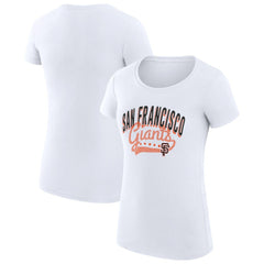 MLB San Francisco Giants G-III 4Her by Carl Banks Women's Super-Slim Fit Lightweight Filigree Team T-Shirt
