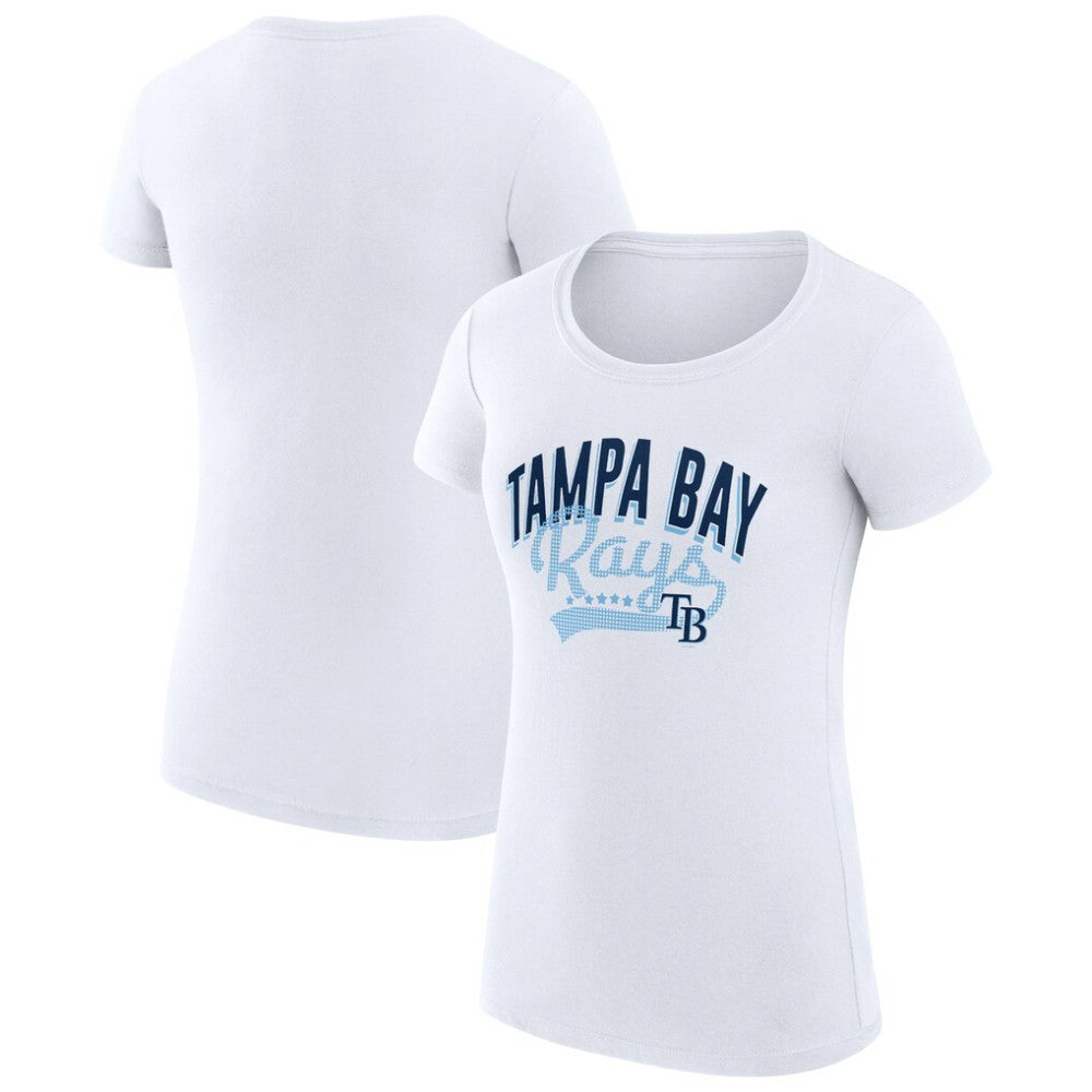 MLB Tampa Bay Rays G-III 4Her by Carl Banks Women's Super-Slim Fit Lightweight Filigree Team T-Shirt