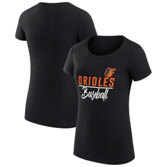 MLB Baltimore Orioles G-III 4Her by Carl Banks Women's Super-Slim Fit Lightweight Team Graphic T-Shirt