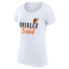 MLB Baltimore Orioles G-III 4Her by Carl Banks Women's Super-Slim Fit Lightweight Team Graphic T-Shirt