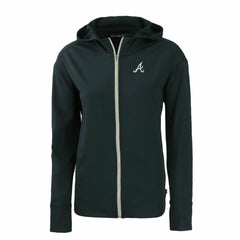 MLB Atlanta Braves Cutter & Buck Women's Daybreak Eco Recycled Full-Zip Hoodie