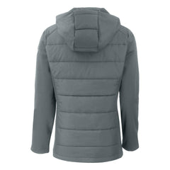MLB Athletics Cutter & Buck Women's Evoke Hybrid Eco Softshell Recycled Full-Zip Hoodie Jacket