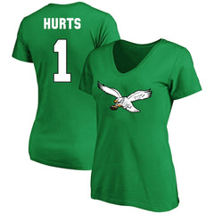 Jalen Hurts Women's Plus Size Fair Catch Name & Number Scoop Neck T-Shirt - Philadelphia Eagles