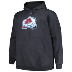 NHL Charcoal Nathan MacKinnon Colorado Avalanche Profile Big & Tall Name & Number Pullover Hoodie