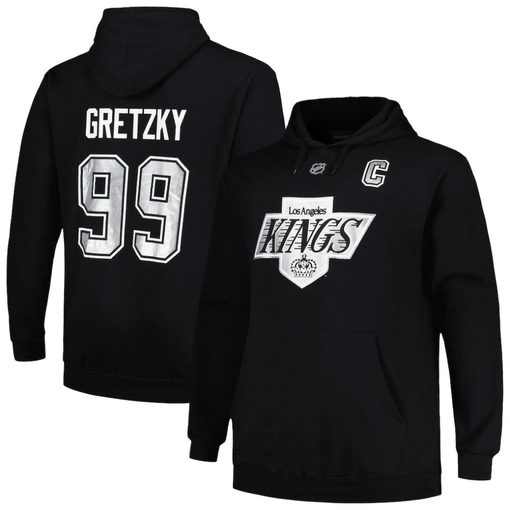 NHL Black Wayne Gretzky Los Angeles Kings Mitchell & Ness Name & Number Pullover Hoodie