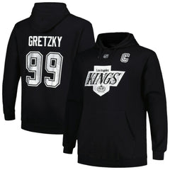 NHL Black Wayne Gretzky Los Angeles Kings Mitchell & Ness Name & Number Pullover Hoodie