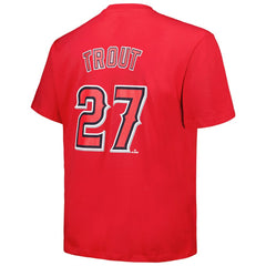 MLB Mike Trout Los Angeles Angels Fanatics Big & Tall Name & Number T-Shirt