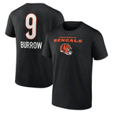 Joe Burrow Team Wordmark Name & Number T-Shirt - Cincinnati Bengals