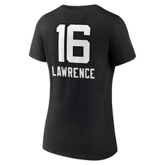 Trevor Lawrence Women's Team Wordmark Name & Number V-Neck T-Shirt - Jacksonville Jaguars