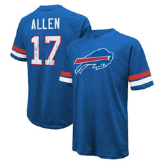 Josh Allen Majestic Threads Name & Number Oversize Fit T-Shirt - Buffalo Bills
