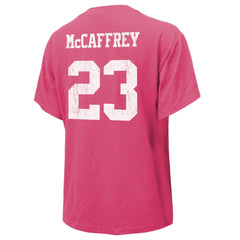 Christian McCaffrey Majestic Threads Women's Name & Number T-Shirt - San Francisco 49ers