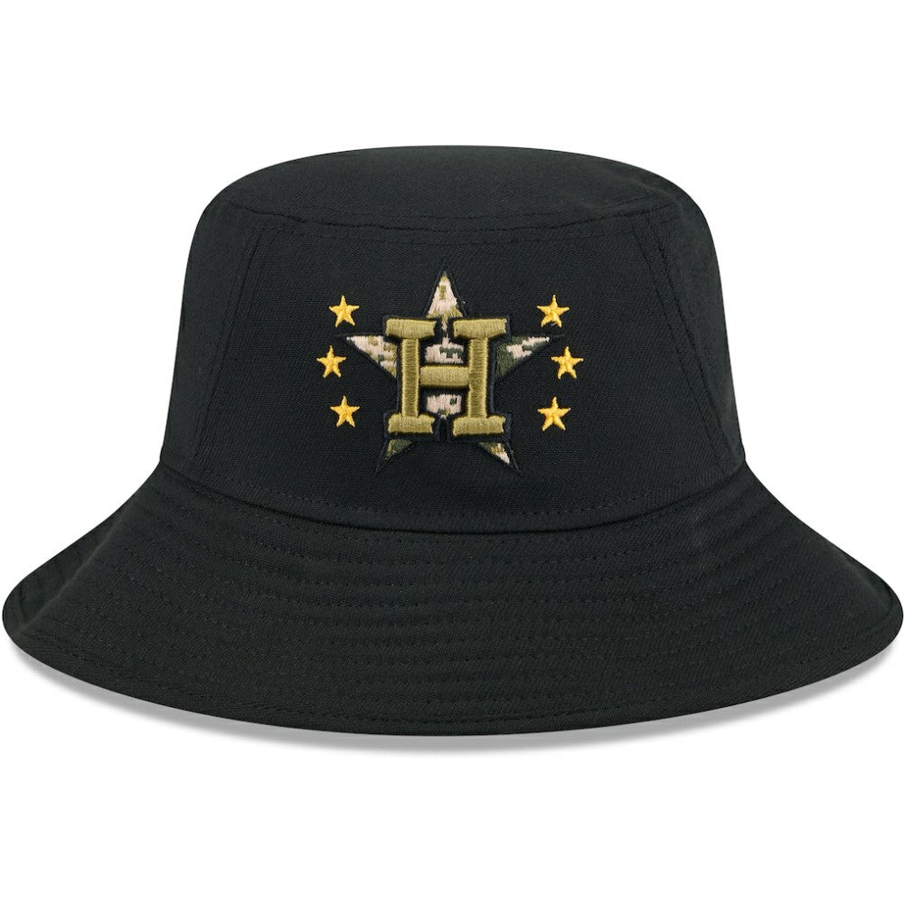 MLB Houston Astros New Era 2024 Armed Forces Day Bucket Hat