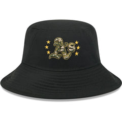 MLB Athletics New Era 2024 Armed Forces Day Bucket Hat